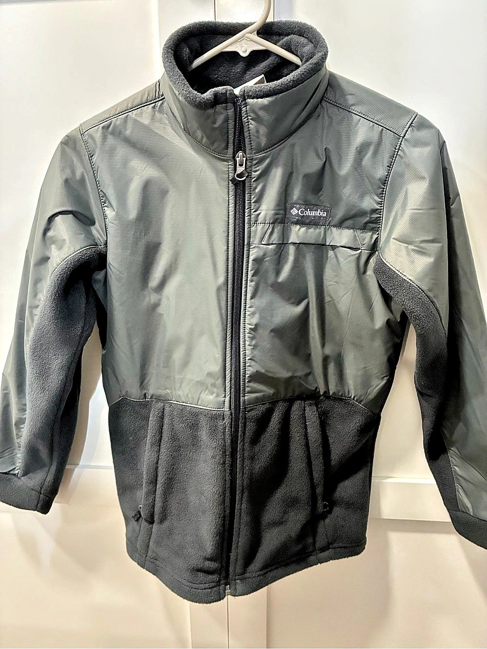 Columbia Steens Mountain II Overlay Fleece Jacket Black & Gray